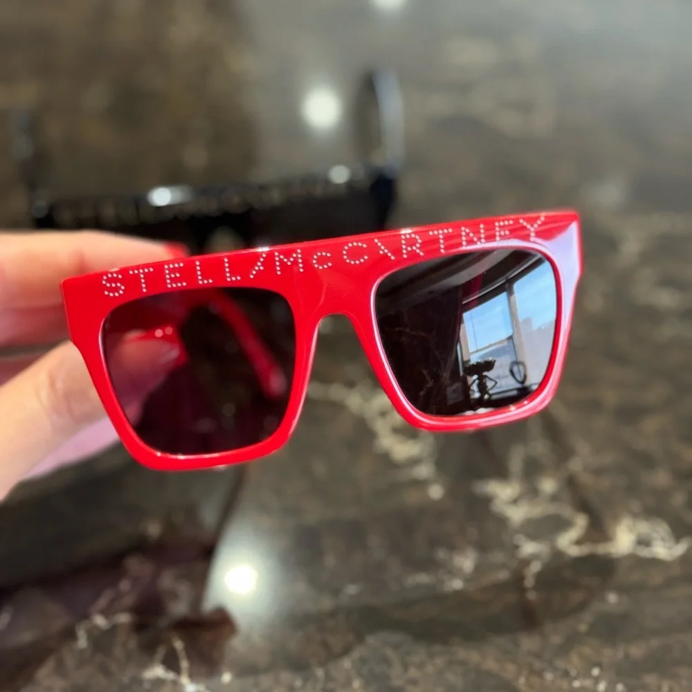 Stella McCartney Kids Black and Red Sunglasses